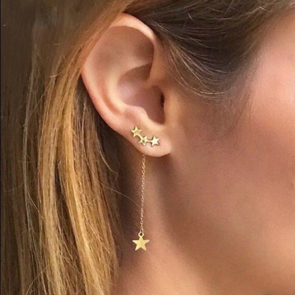 Star dangle earrings / Star Earrings